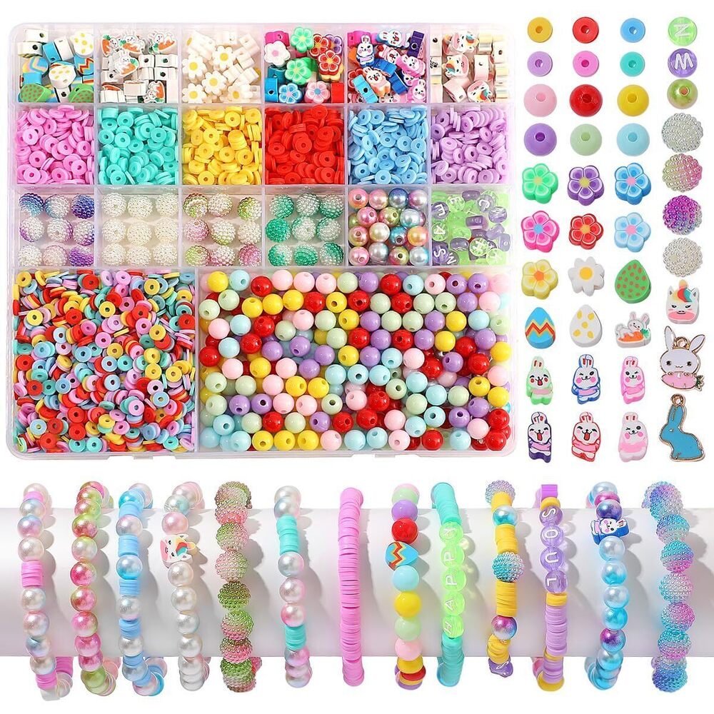 4104 2250 Easter Beads Polymer Clay Beads for Jewelry Making -Acrylic